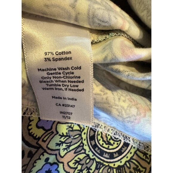 Talbots 16P Colorful Paisley Skirt With Back Zipper & Hook - Picture 2 of 9